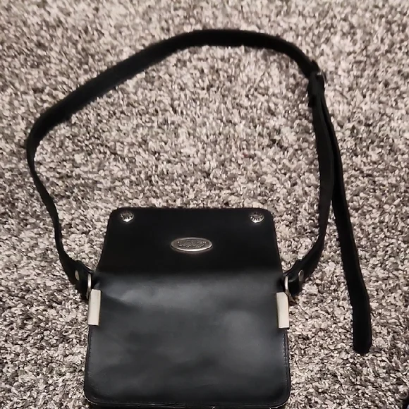 Black Leather Crossbody Bag - Picture 4 of 6